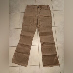 Vintage 1970s Levi's Tan Corduroy Men's Bell Bottom Pants NWT